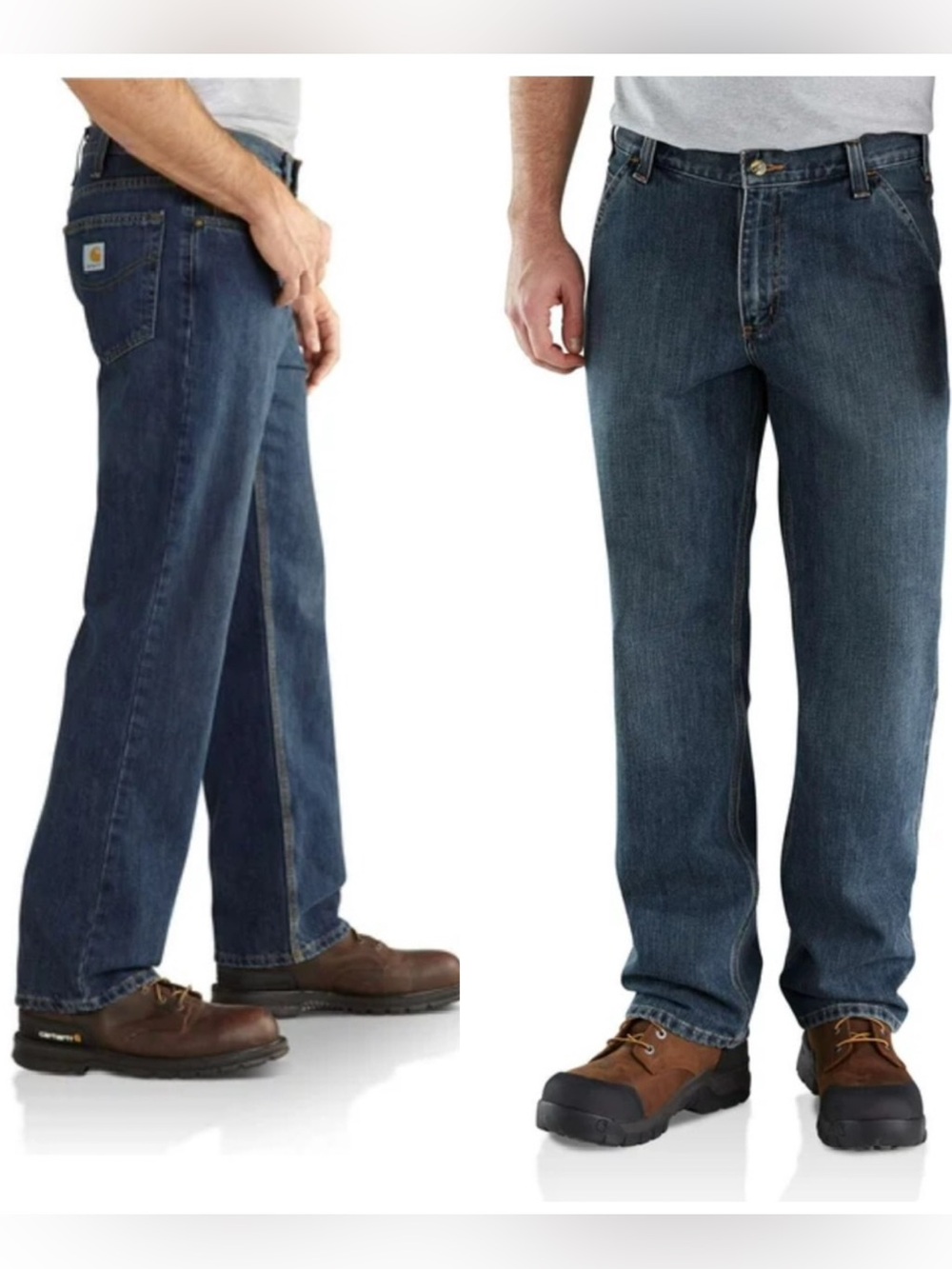 NWT Carhartt Relaxed Fit Holter Jeans Men's 34 Blue Workwear Denim